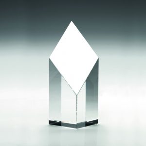 CLEAR GLASS DIAMOND COLUMN