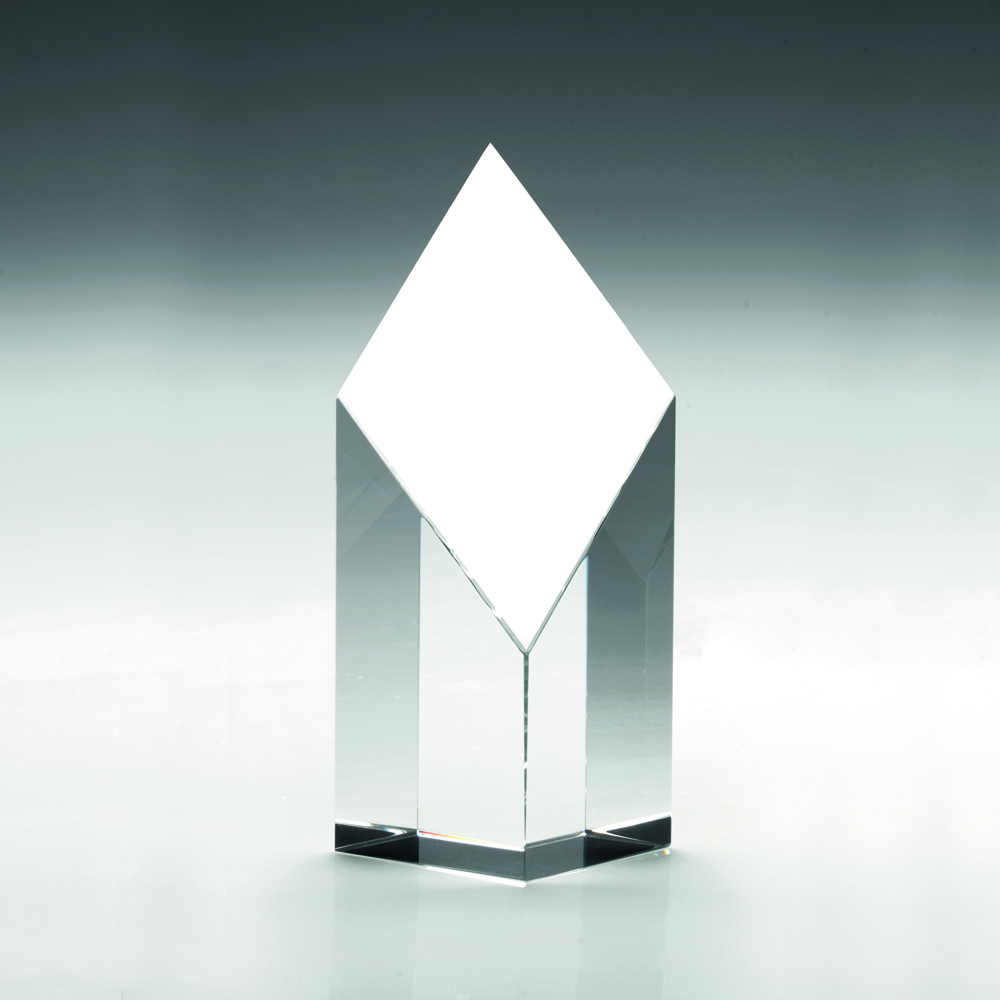 CLEAR GLASS DIAMOND COLUMN