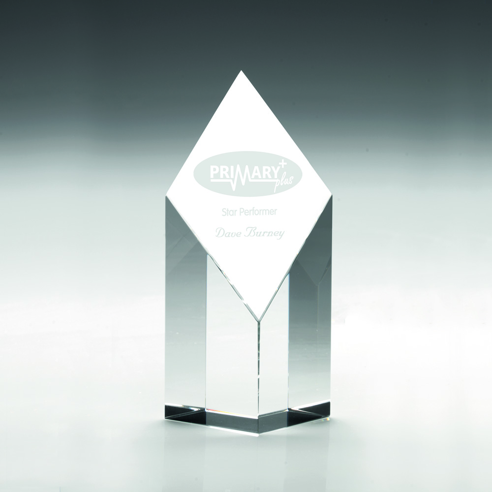 CLEAR GLASS DIAMOND COLUMN - Image 2