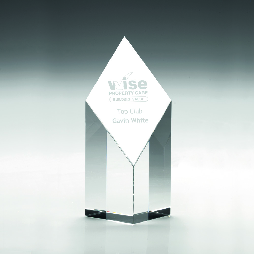 CLEAR GLASS DIAMOND COLUMN - Image 3