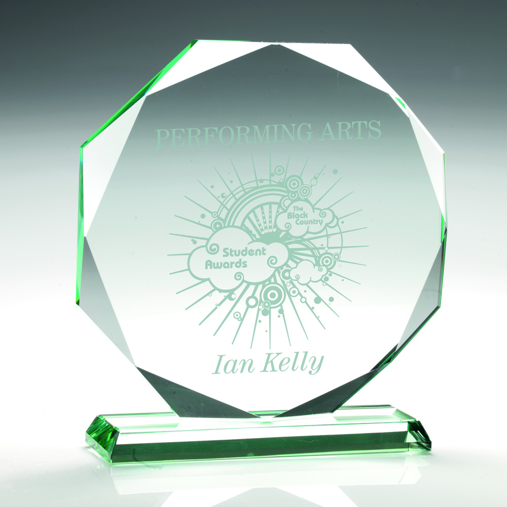 JADE GLASS OCTAGON (15MM THICK) - Image 4