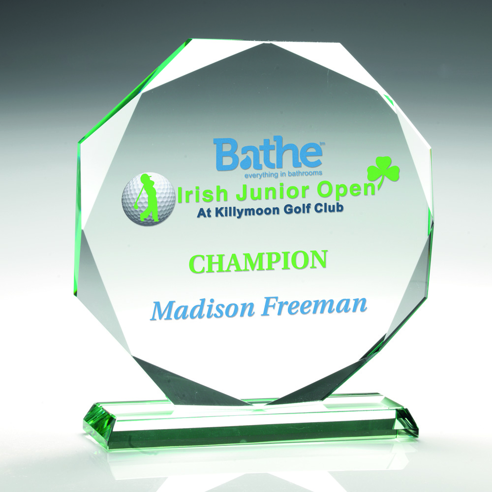 JADE GLASS OCTAGON (15MM THICK) - Image 3