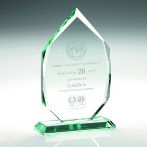 Alternative view of JADE GLASS DIAMOND IN QUALITY WOOD BOX (19MM THICK)