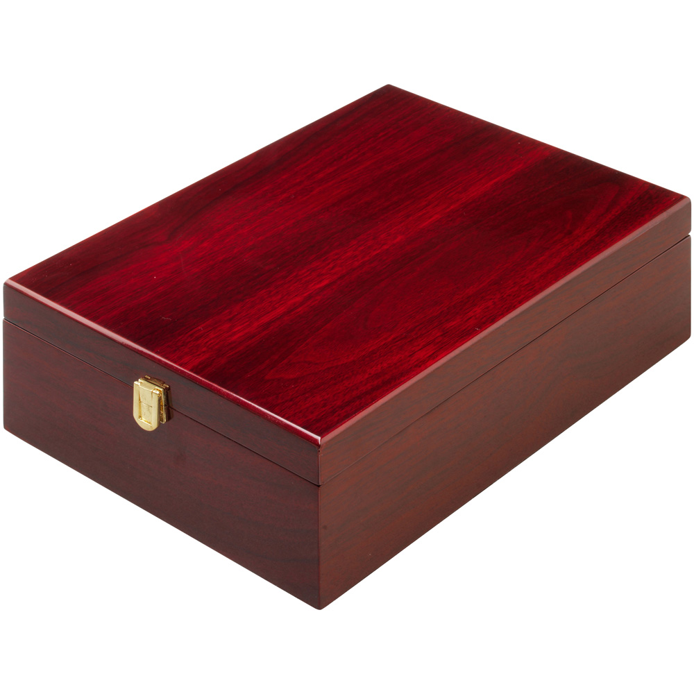 JADE GLASS DIAMOND IN QUALITY WOOD BOX (19MM THICK) - Image 4